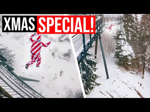 LANDEZONE VERFEHLT! | Hoher SPRUNG in Schneehaufen GEHT SCHIEF! | Weihnachtsspecial 🎅