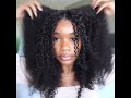 UNice Vpart Kinky Curly wig Beginner Friendly Glueless Human Hair No Leave Out