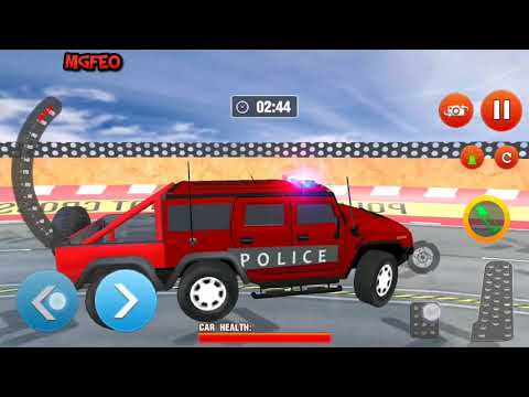 Police Monster Ramp Truck and 6x6 Car Stunts - Android Gameplay