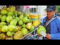 That S REALLY Satisfying Amazing Coconut Cutting Skills Cambodian Street Food