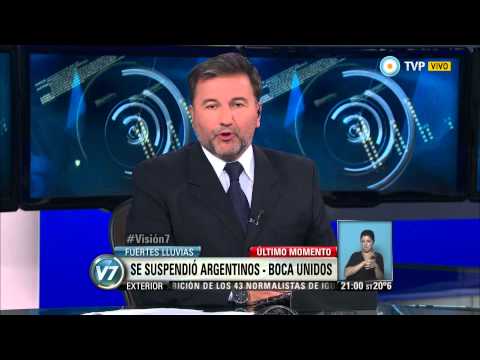 Visión 7 - Se suspendió Argentinos - Boca Unidos