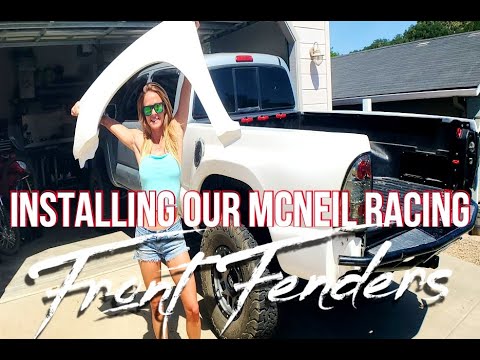 McNeil Racing Fiberglass Fenders Install Toyota Tacoma