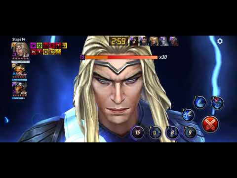 thunder buddies vs knull stage 14 #marvel #mff #marvelfuturefight #thor #betaraybill #knull damncall