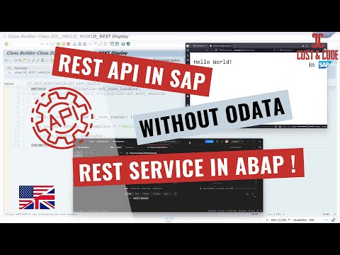 Create REST API in SAP - without ODATA - REST Service in ABAP [english]
