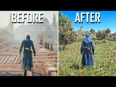 I Remastered Assassin's creed Unity with the help of some mods (2025)