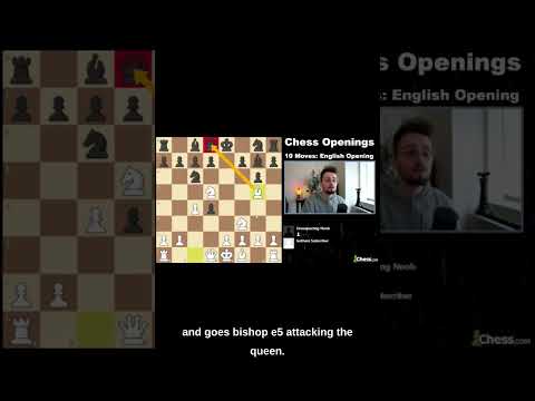 English Opening Trap! #gothamchess #chess #chessopenings #chesstraps #gambit #shorts