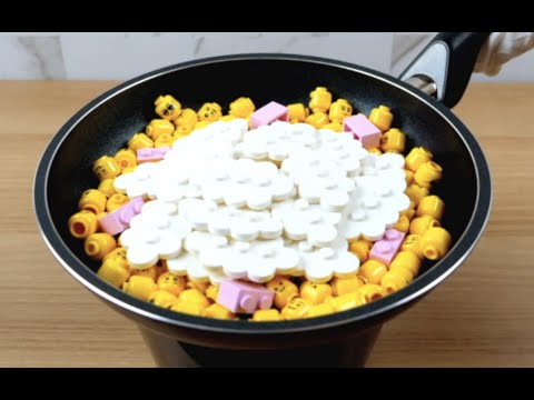 LEGO Corn Cheese & Beer - Lego In Real Life / Stop Motion Cooking / ASMR
