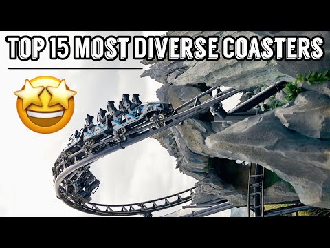 Top 15 MOST DIVERSE Roller Coasters in the World (2024)