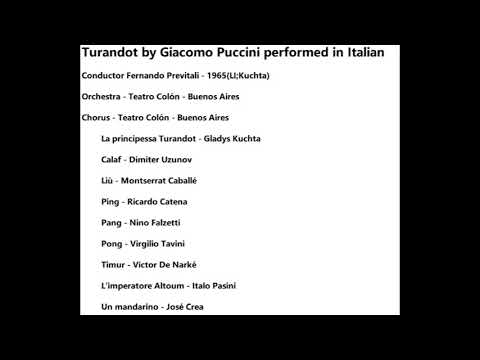 Turandot(Kuchta, Caballe, Uzunov, Buenos Aries 1965)