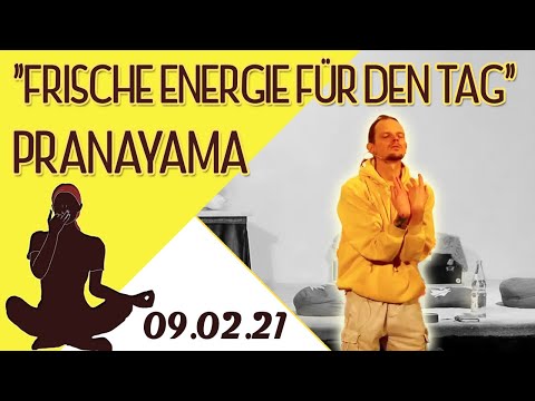 "Frische Energie für den Tag" Pranayama mit Mahindra - Yoga Vidya - Live 06:00 - 09.02.2021