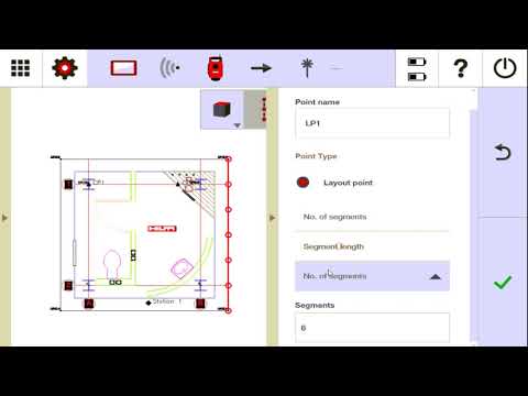 Hilti PLC 400 Tutorial - POINT CREATION - Creating segmented Points on a SINGLE line