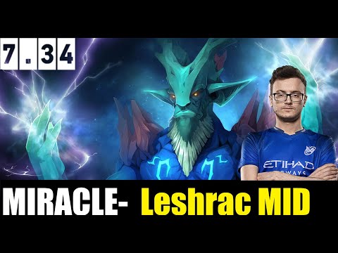 MIRACLE- PLAYING Leshrac MID 7.34 - DOTA 2 HIGHEST MMR MATCH #dota2 #dota2gameplay