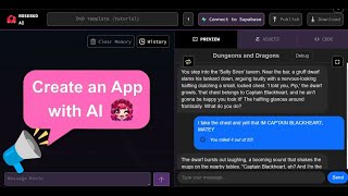 How to build an AI Dungeon Master (Making it SPEAK!) | Rosebud AI No Code Tutorial