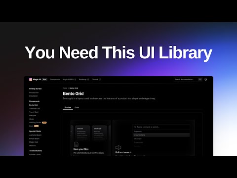 Build Clean UI on Nextjs using MagicUI