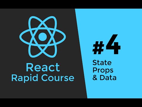 REACT JS TUTORIAL 4 State vs Props Application Data