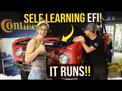 Early Bronco + Holley Sniper EFI- inital setup and SHE RUNS!