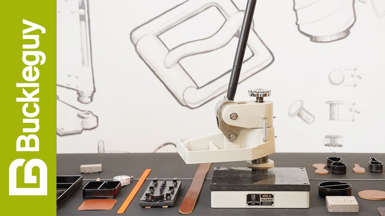 BG 4-Ton Manual Clicker Press for Leather, Vinyl, Rubber, Canvas, Biothane