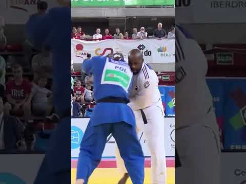 Judo legend, Teddy Riner, gets thrown at small European open! #judo