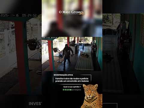 Família é alvo de roubo e polícia prende um envolvido em Nobres