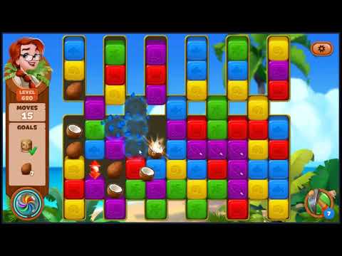 Lost Island Blast Adventure Level 680 - NO BOOSTERS 🏝️ | SKILLGAMING ✔️