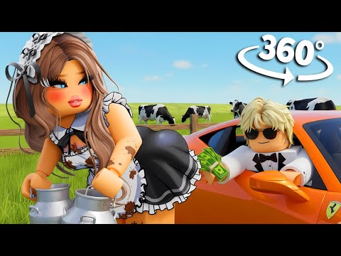360° I'm Stuck with a BAD Millionaire Guy 😱 | Roblox Story in VR