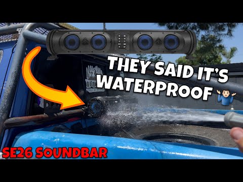 ECOXGEAR SoundExtreme SE26 Soundbar Installed on a Rock Crawler! Best Sound Bar for Offroad Use?