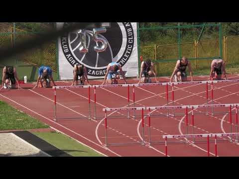 110m prepone [M], Čukman, Kovačić i Di Giusto - AGRAM Međunarodni atletski miting 2022