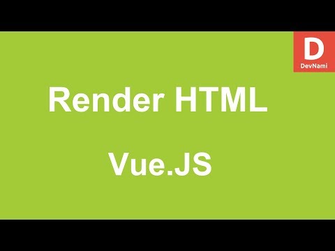 Vue Js How to Render HTML Content in Vue