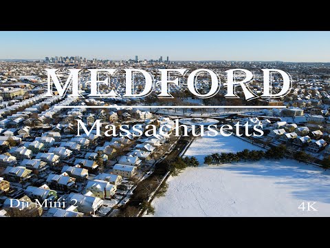 4K Medford - Massachusetts USA - Tufts University - Dji Mini 2 drone footage in 4K.