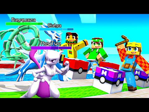 I CATCHED 100 POKEMON IN LUCKYBLOCK MASTERBALL ON MINECRAFT ITA!!