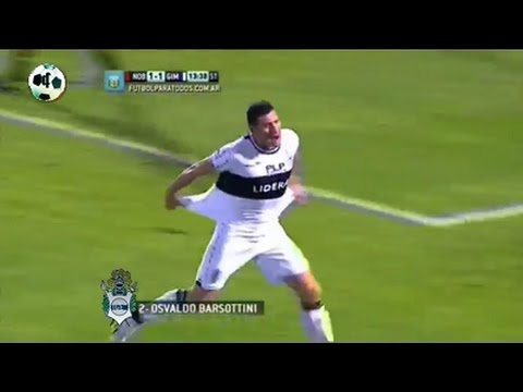 Gol Osvaldo Barsottini - Newell's 1 Vs Gimnasia 1 - Primera División 2014