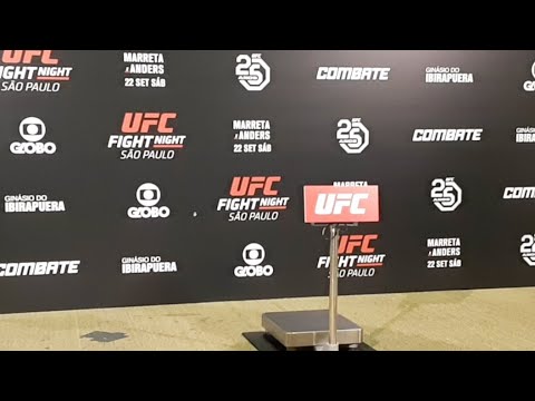 UFC Sao Paulo Official Weigh-in Live Stream