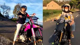 Download lagu Kumpulan vidio Cewek cantik Naik Motor #KLX #CRF part 16.#SupermotoCantik mp3