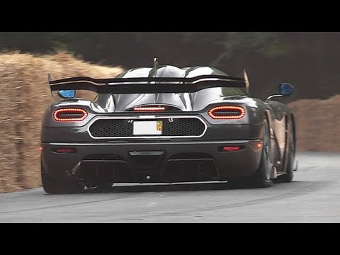 Best of Supercars & Road Cars at Goodwood FoS 2018! Zonda Barchetta, Regera, P1 GT, FXX K Evo!