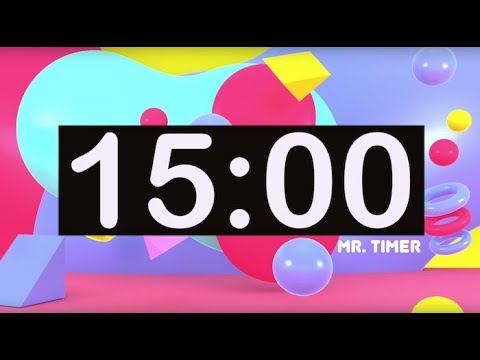 Timer for Kids 15 Minutes! Timer with Music for Classroom, Children! Instrumental Music for Kids!