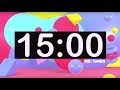 Timer for Kids 15 Minutes! Timer with Music for Classroom, Children! Instrumental Music for Kids!