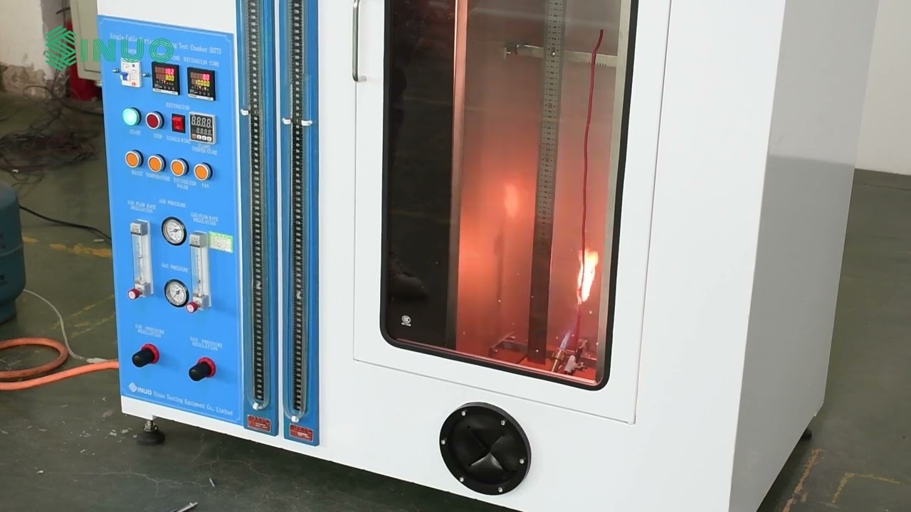 IEC60332-1-2 Single Insulated Wire Vertical Flammability Testing Equipment 1KW