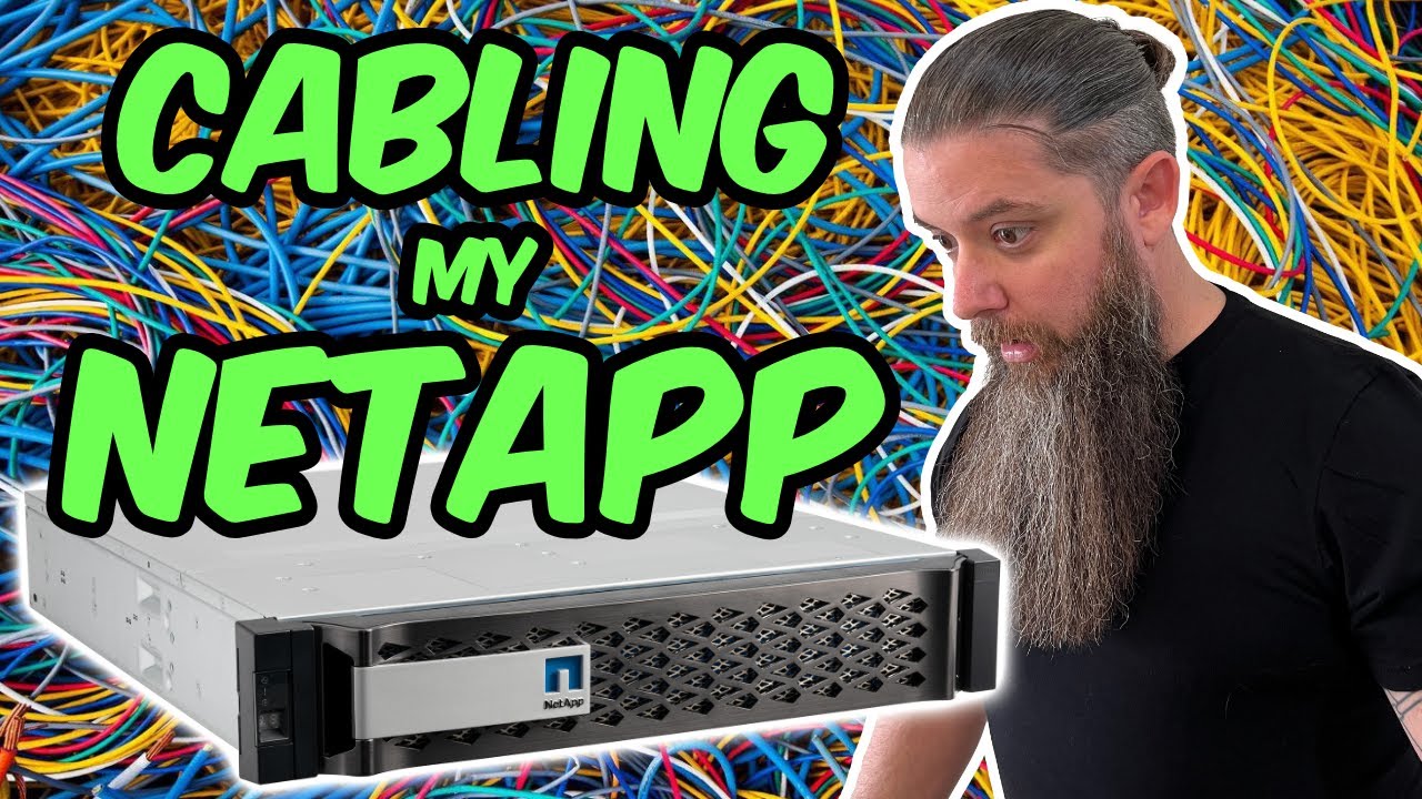Cabling up my NetApp storage system