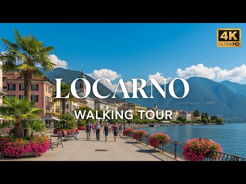 Explore Locarno 🇨🇭in 4K UHD | Peaceful Swiss Lakeside Town Walking Tour