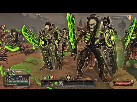 Necrons Vs Astra Militarum in EPIC Warhammer 40,000 Battlesector Gameplay