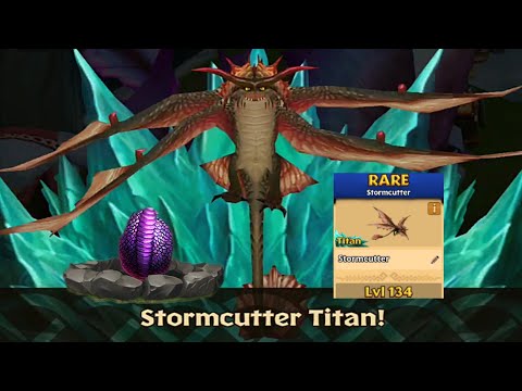 Stormcutter Max Level 134 Titan Mode - Dragons:Rise of Berk