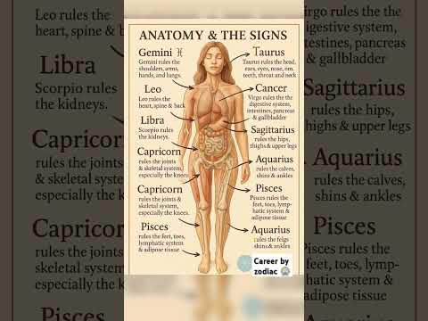 Anatomy & The Signs #astrology