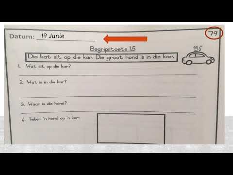 Afrikaans begripstoets 19 Junie