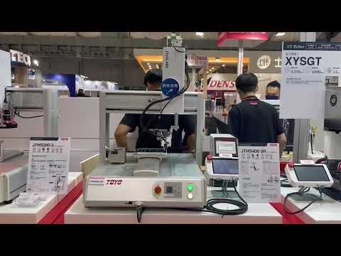 Toyo JT Series Solder Application : JTHS-400 Desktop Cartesian Robot in Action | Toyo Robotics
