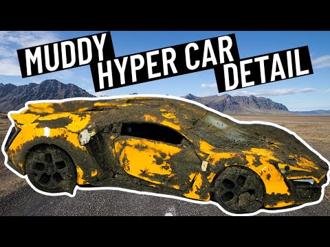 Car Detailing A Muddy Hyper Car - Abandoned Model Car Restoration