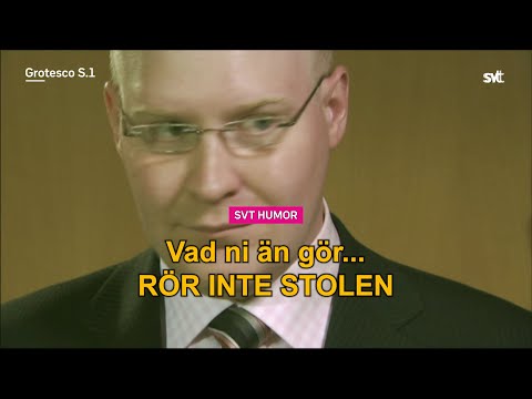 Vad ni än gör rör inte stolen 😳