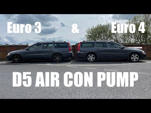 Volvo 2.4 D5 Air Con Pump Removal Swap Euro 3 & Euro 4 - V70 S60 S80 XC90 - Air Conditioning Fix