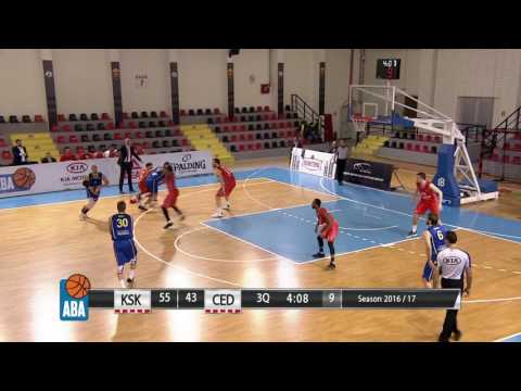 Mavra's 4 three-pointers in 4 minutes (Karpoš Sokoli - Cedevita, 26.11.2016)