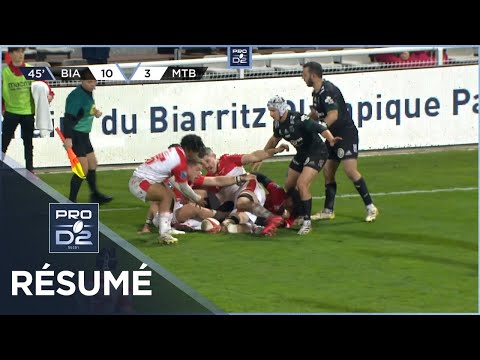 PRO D2 - Résumé Biarritz Olympique-US Montauban: 20-17 - J16 - Saison 2022/2023