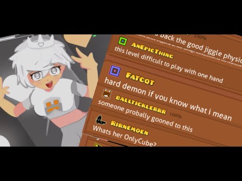 people are gooning to a geometry dash level